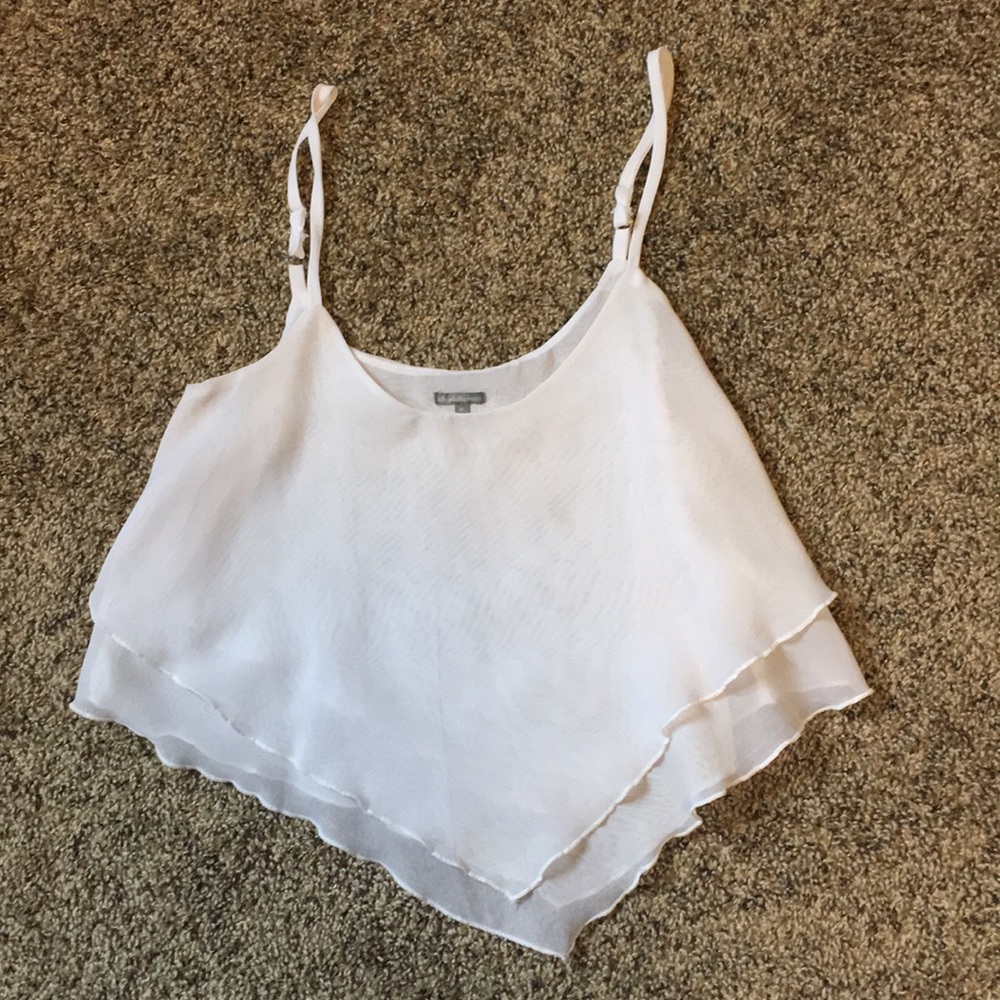Sheer White Crop Top